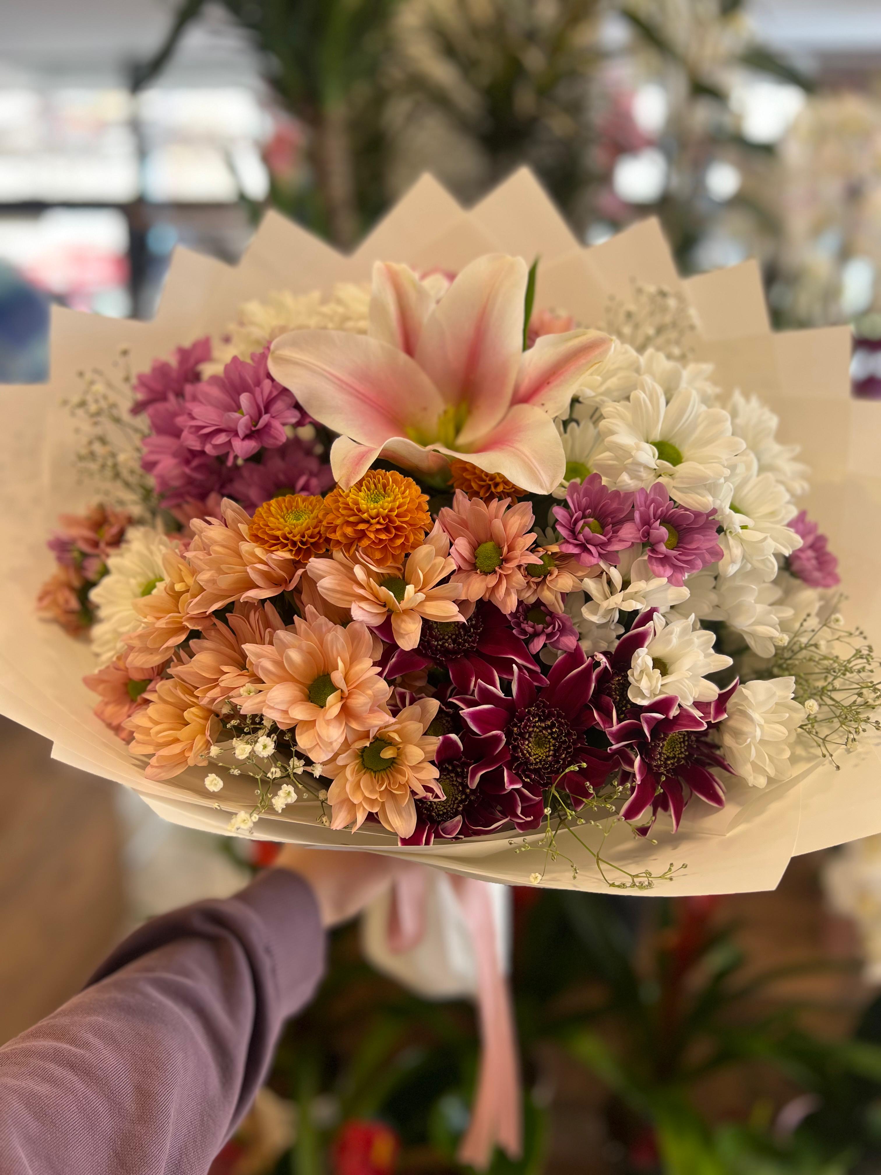 Canlı Renkli Karışık Buket