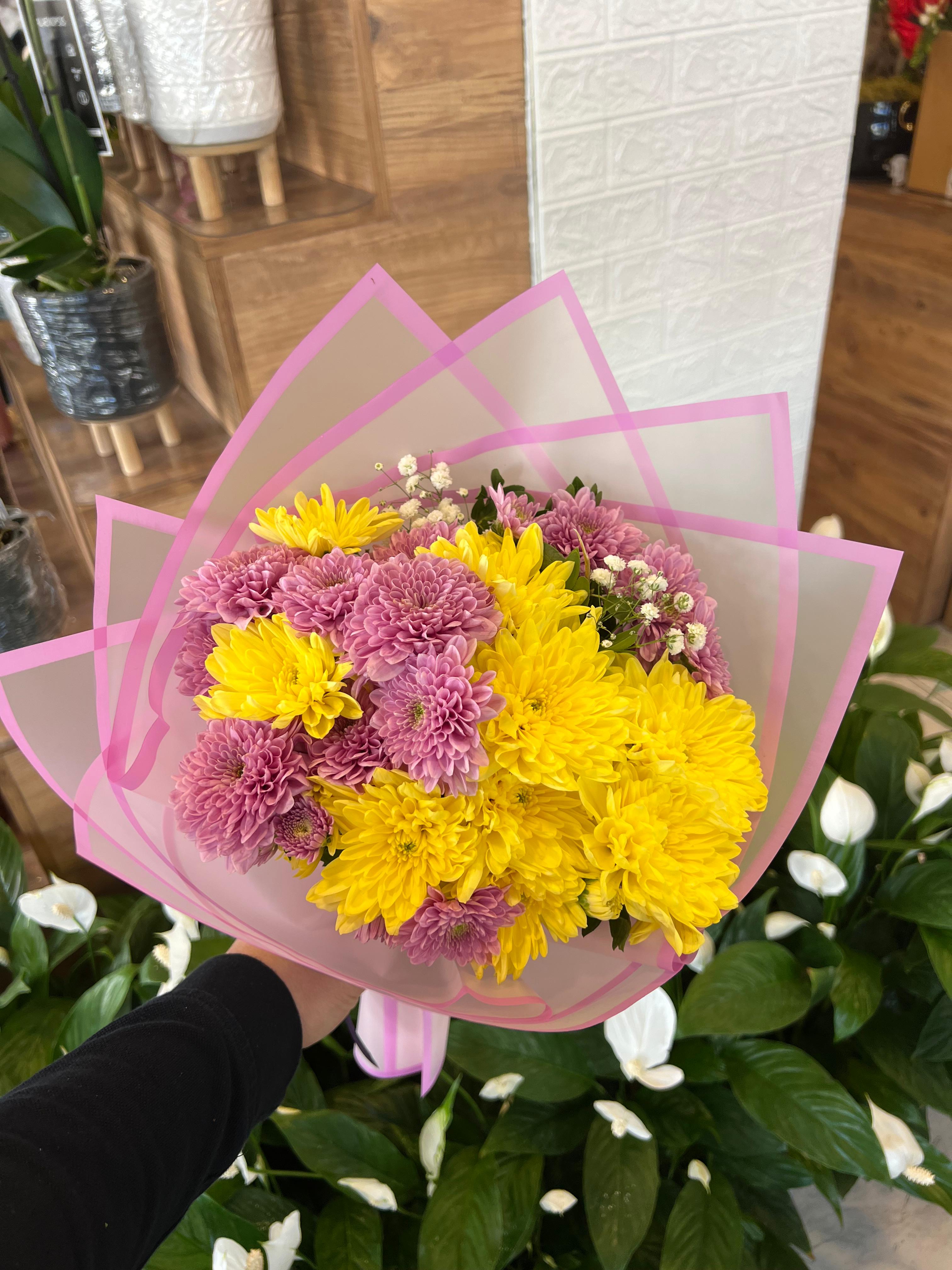 Canlı Renkli Kasımpatı Buket