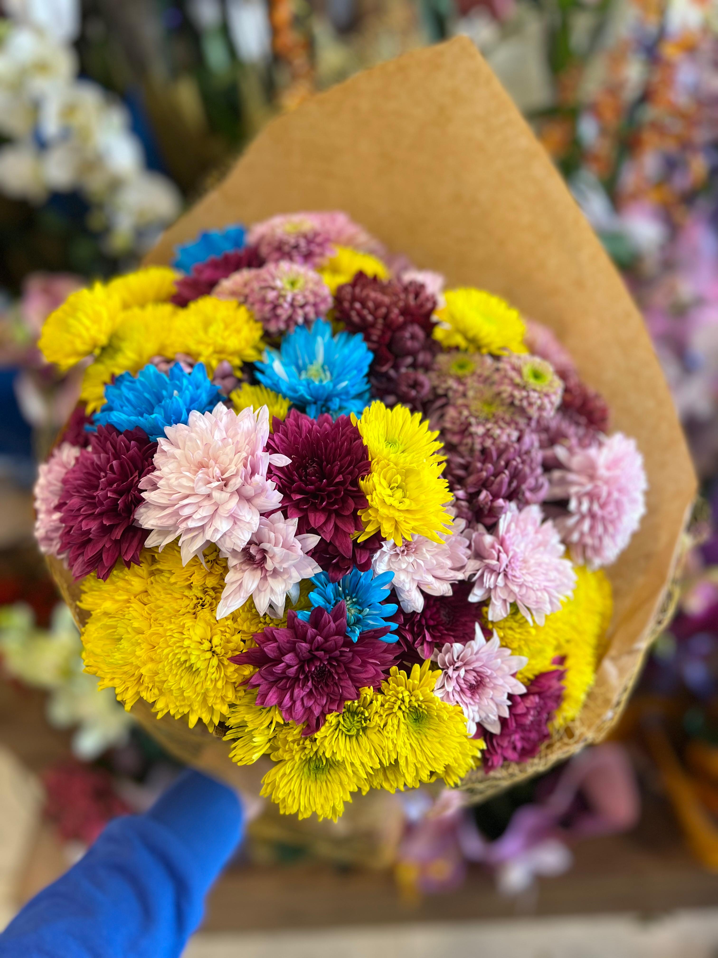 Renkli Kasımpatı Buketi Büyük