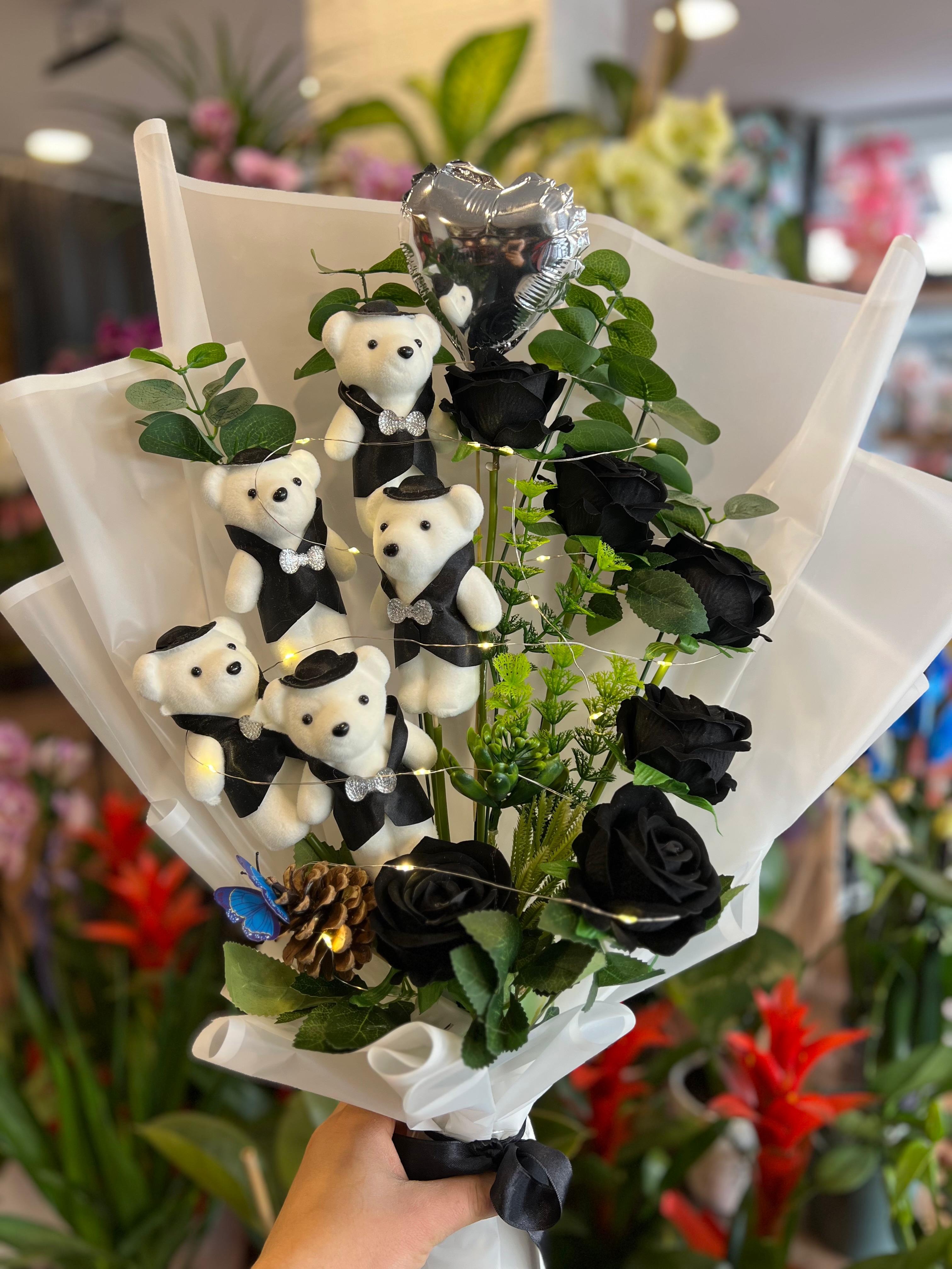 Ledli Ayıcıklı Buket