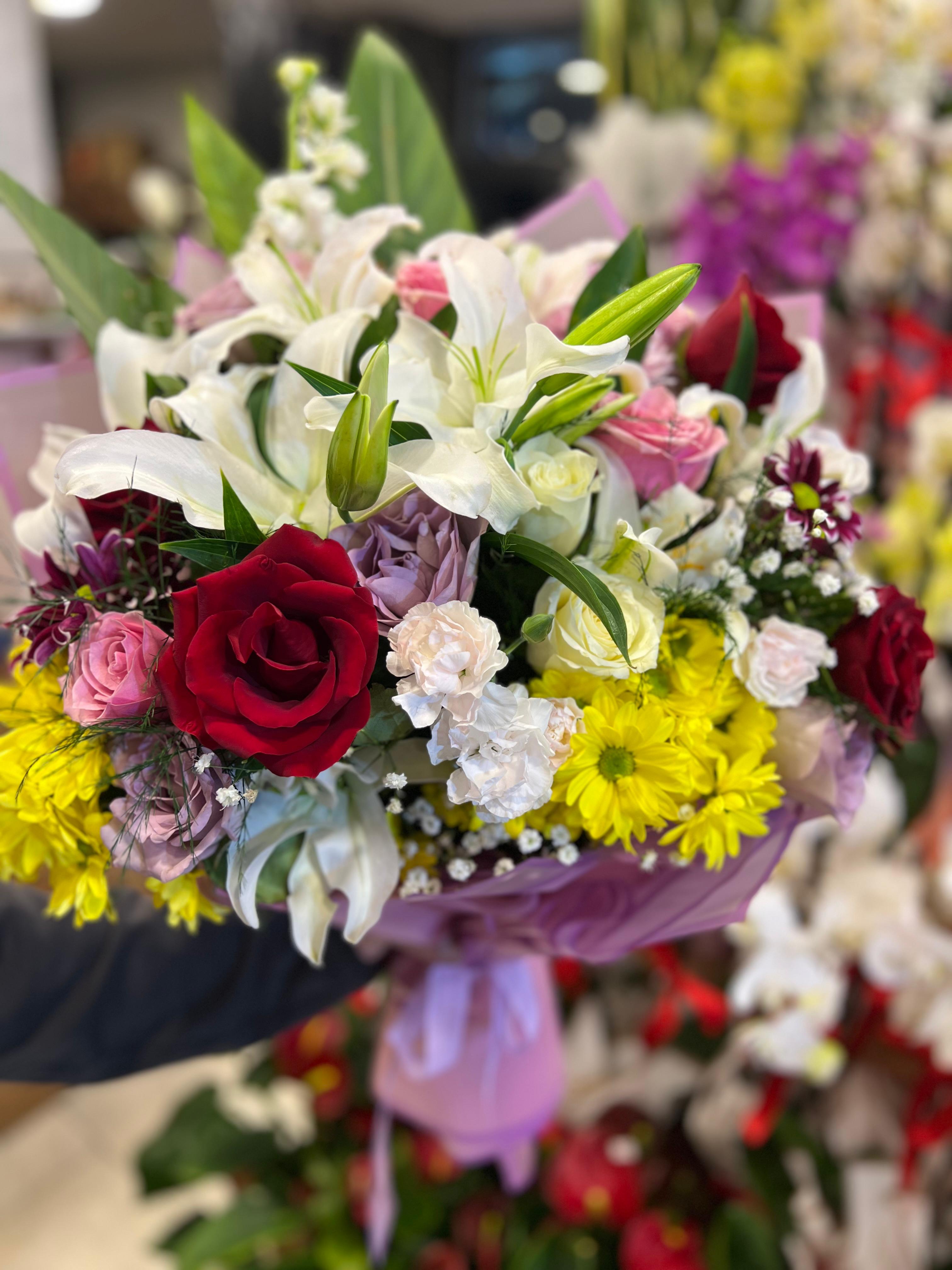 Canlı Karışık Büyük Buket