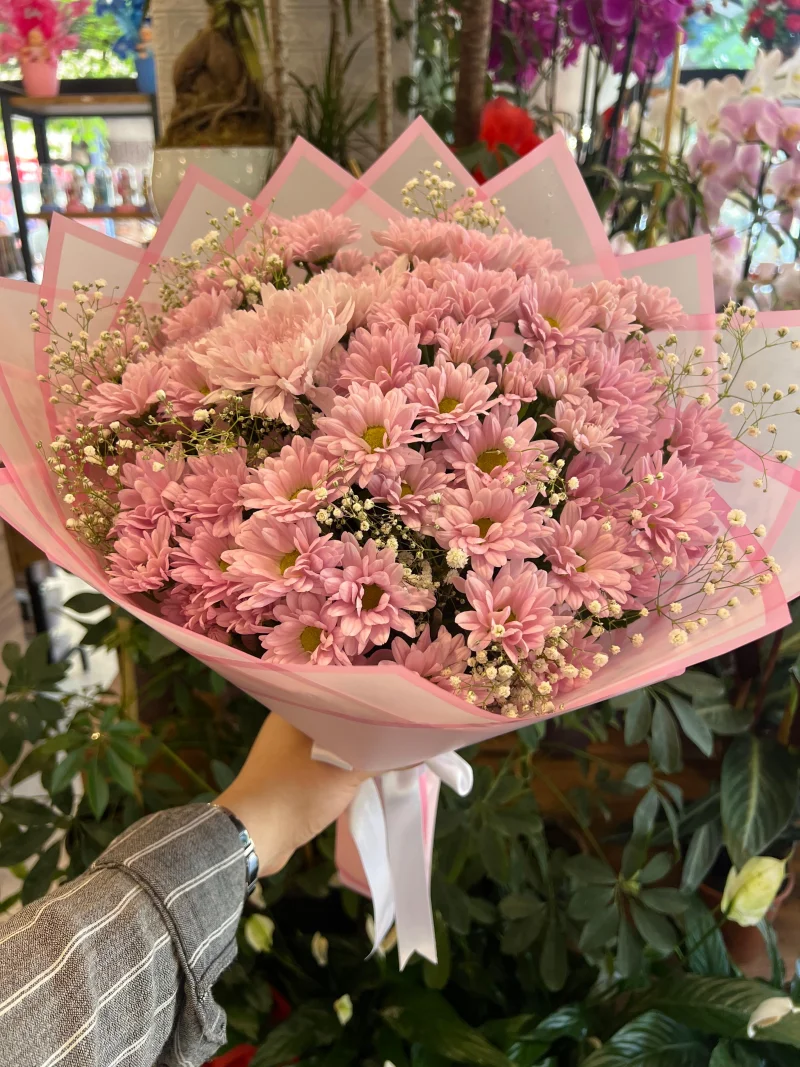 Pembe Papatya Buketi